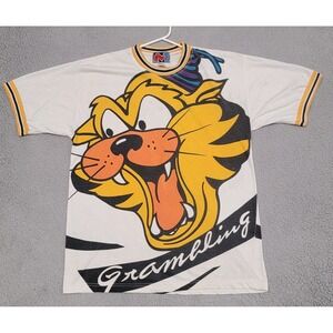 Vintage 90s Grambling State Tigers GSU Shirt Mens Large HBCU Huge All Over Print